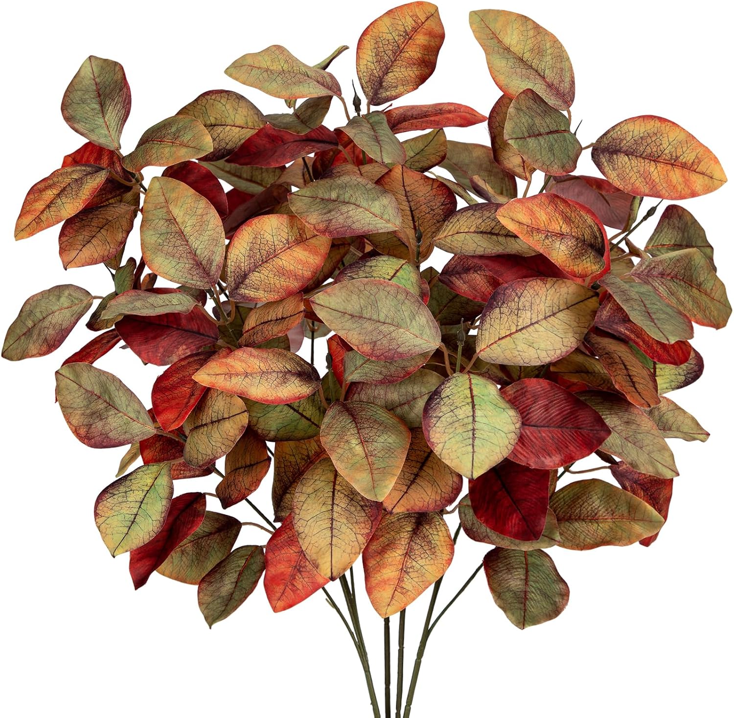 Briful 5 PCS Fall Leaves Artificial Magnolia Leaf Branches, 26
