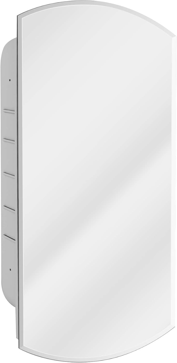 Head West Recessed Frameless Medicine Cabinet Mirror with Beveled Edge