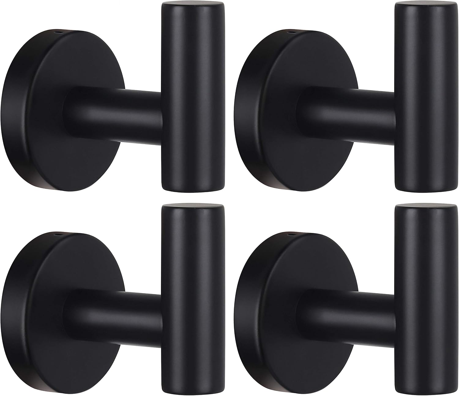 Heavy Duty Bathroom Towel and Robe Wall Hooks
