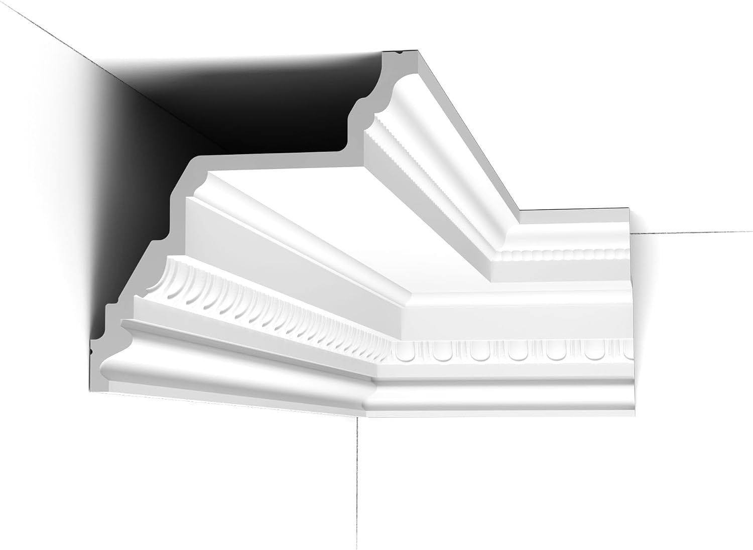 Orac Decor C307, Purotouch High Density Polyurethane Foam Crown Moulding, Primed White