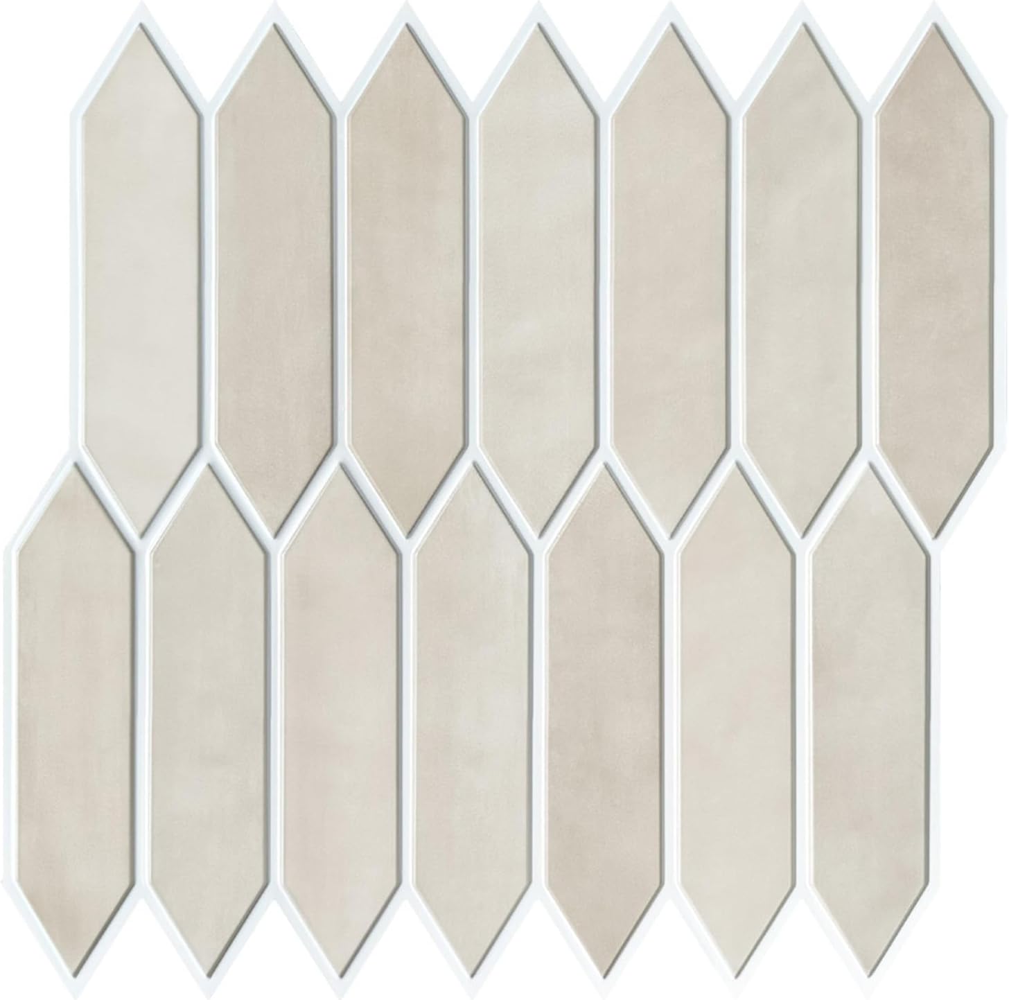 Commomy 10 Pcs Hexagon Peel and Stick Tiles 11.8