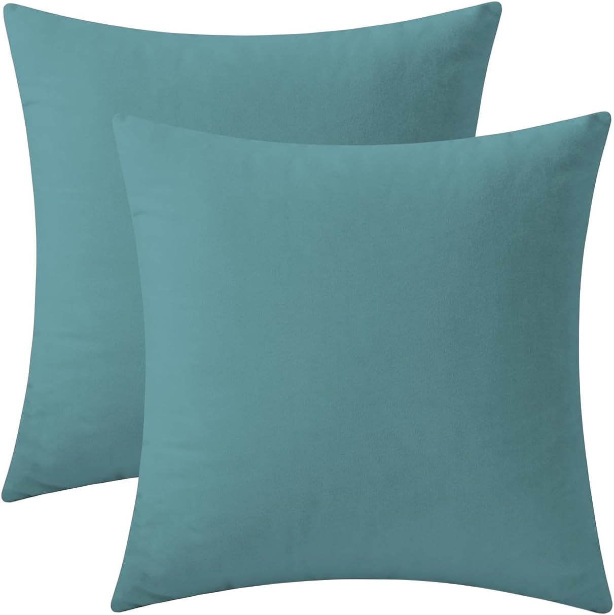 Set of 2 Velvet Throw Pillow Covers for Couch and Bed, 18