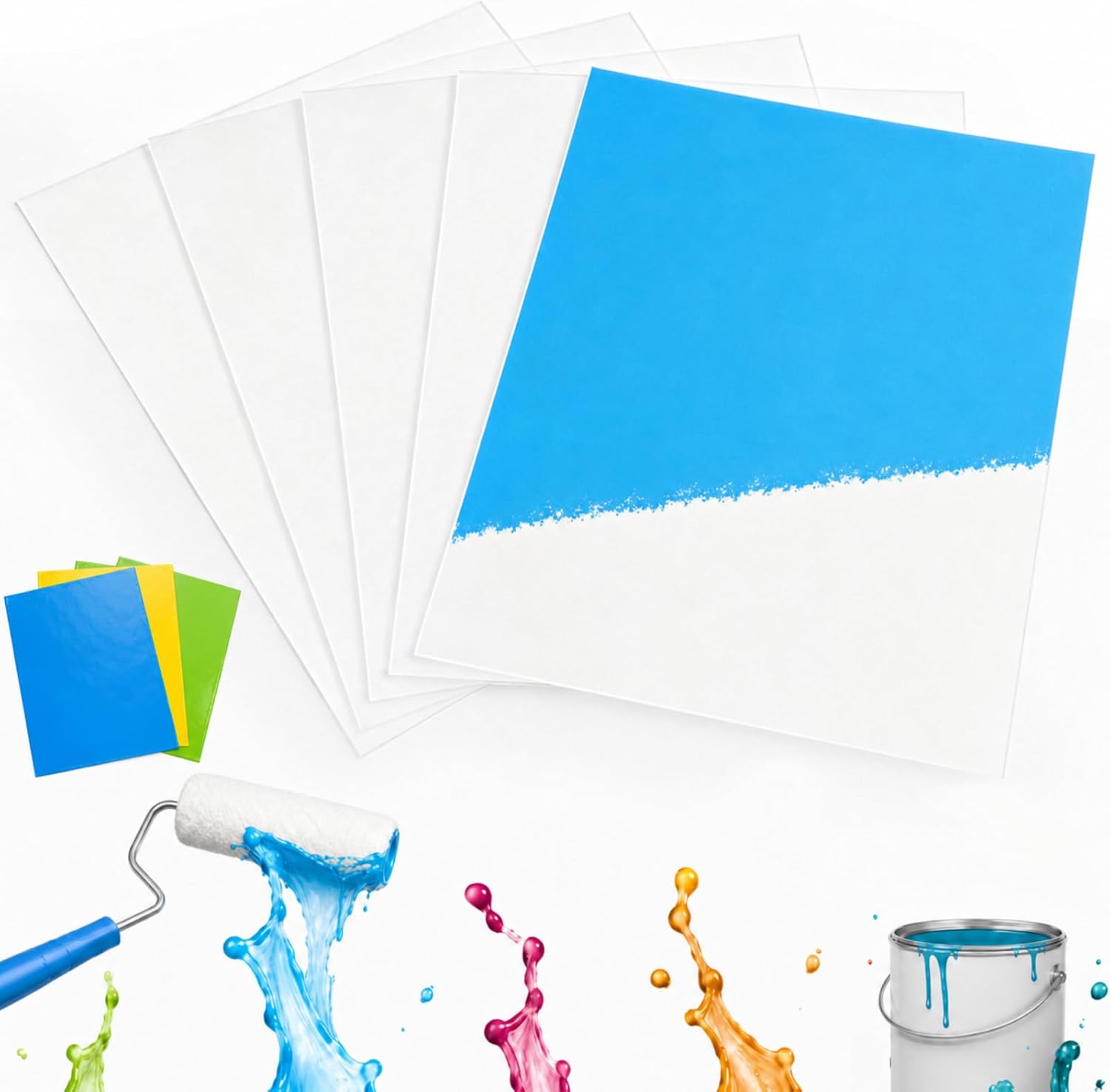 5 Pcs Paint Sample Boards 12