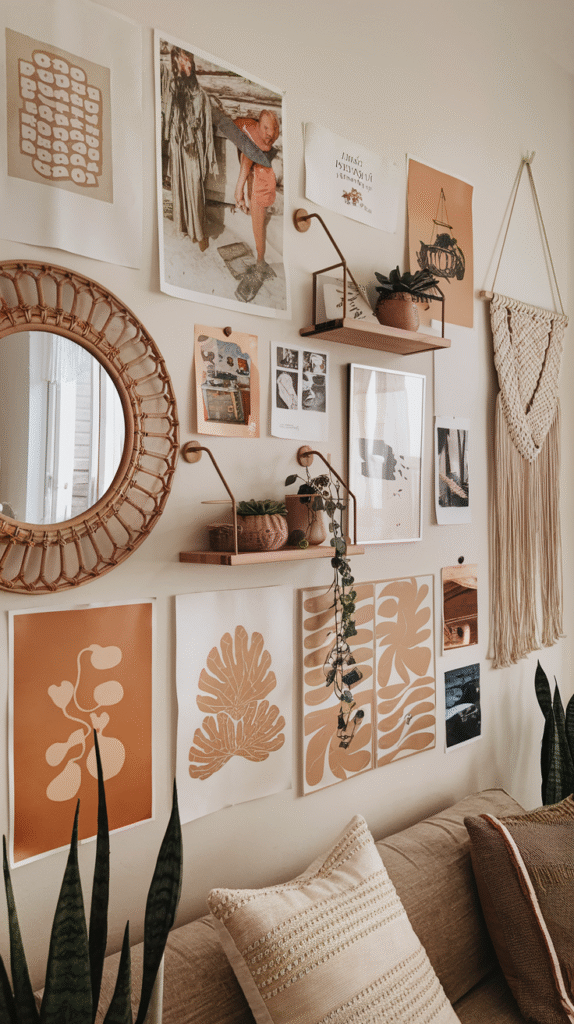 Wall decor connected by a consistent thread throughout the home