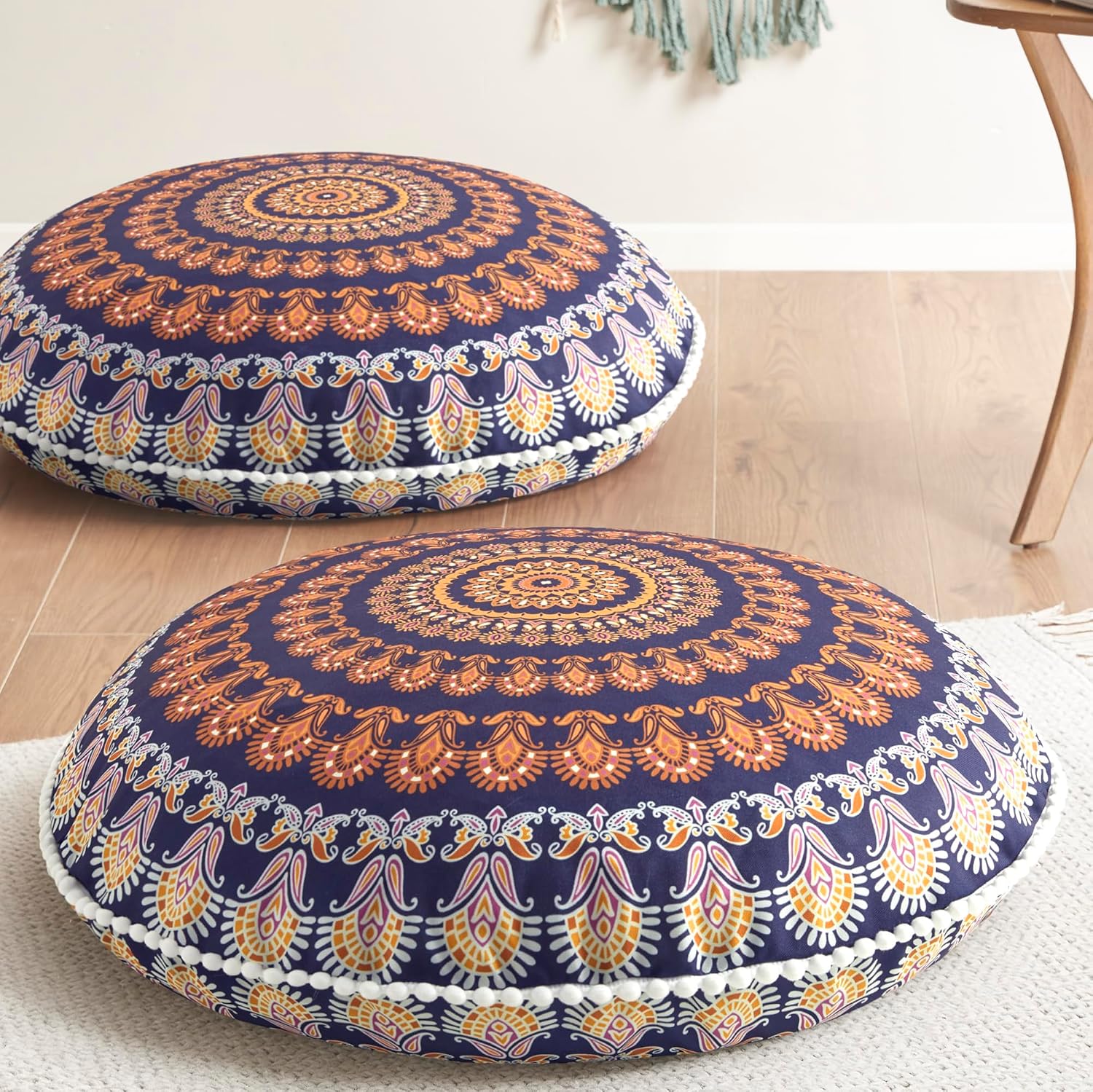 Codi Large Floor Pillows, 32 Inch, 2 Pack