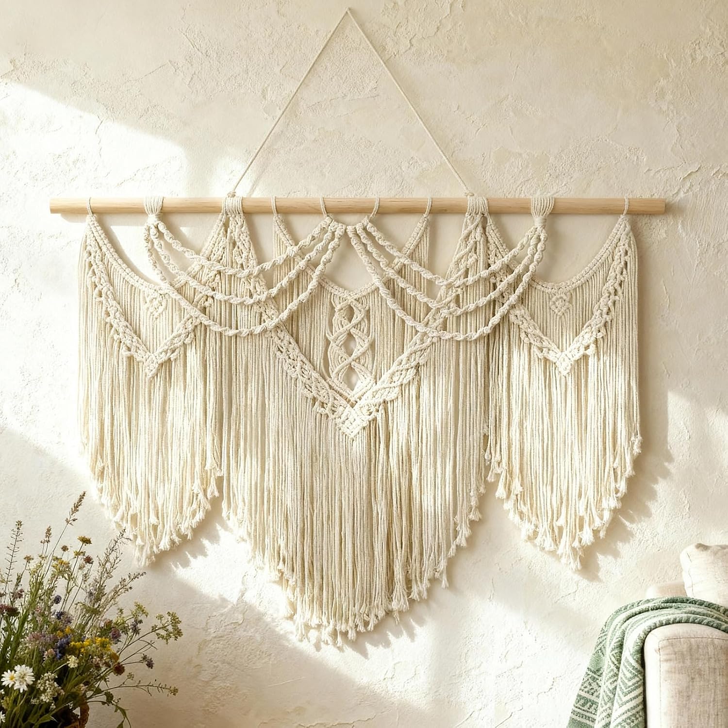 Tempospark Large Macrame Wall Hanging, 43