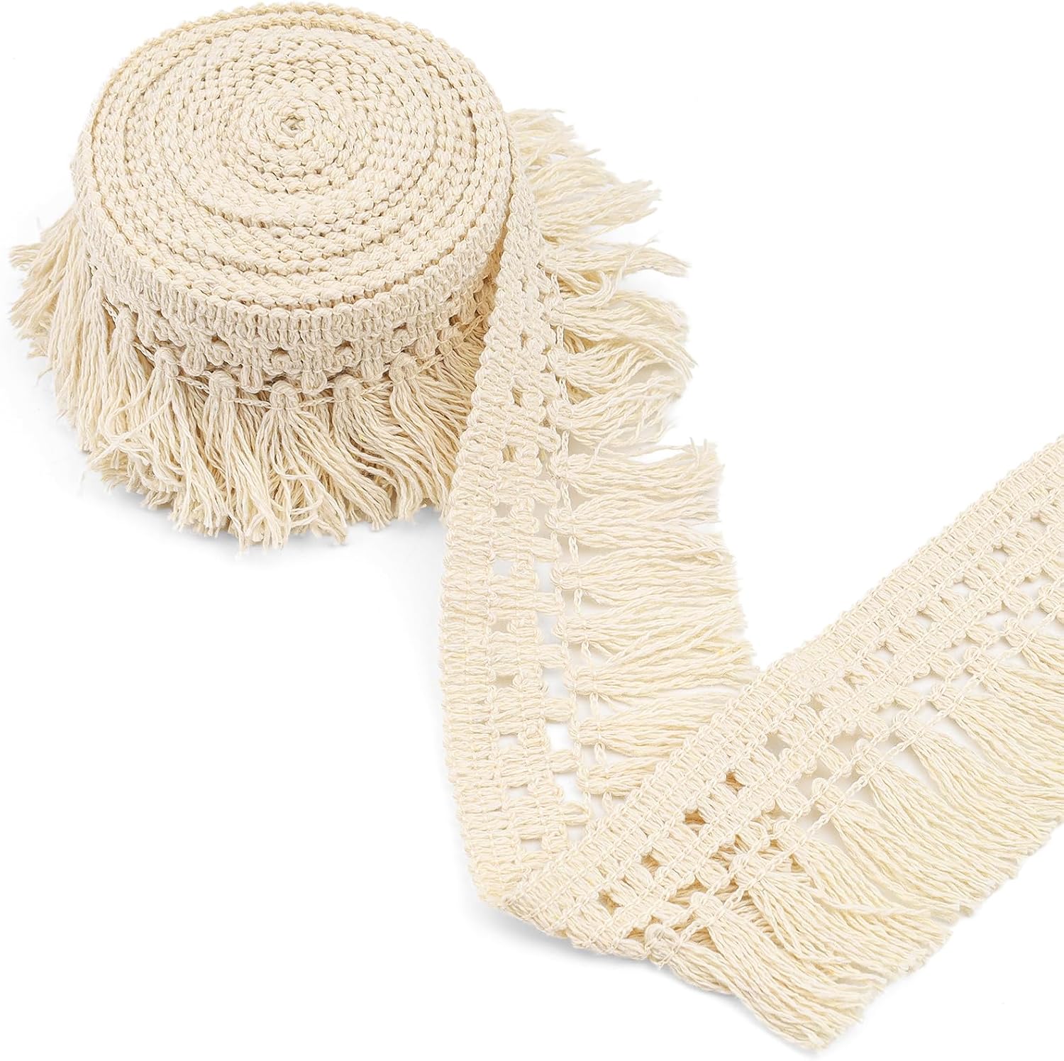Vintage Boho Tassel Fringe Trim, 5 Yards