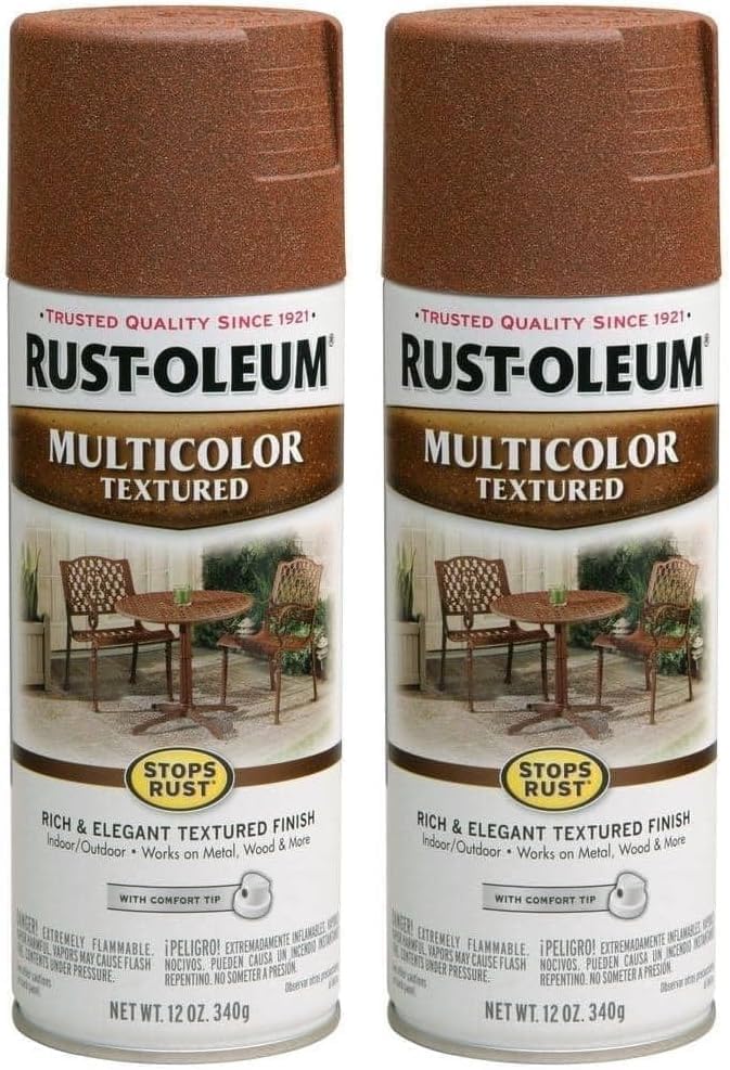 Rust-Oleum Stops Rust Multi-Color Textured Spray Paint, 12 oz, 2 Pack