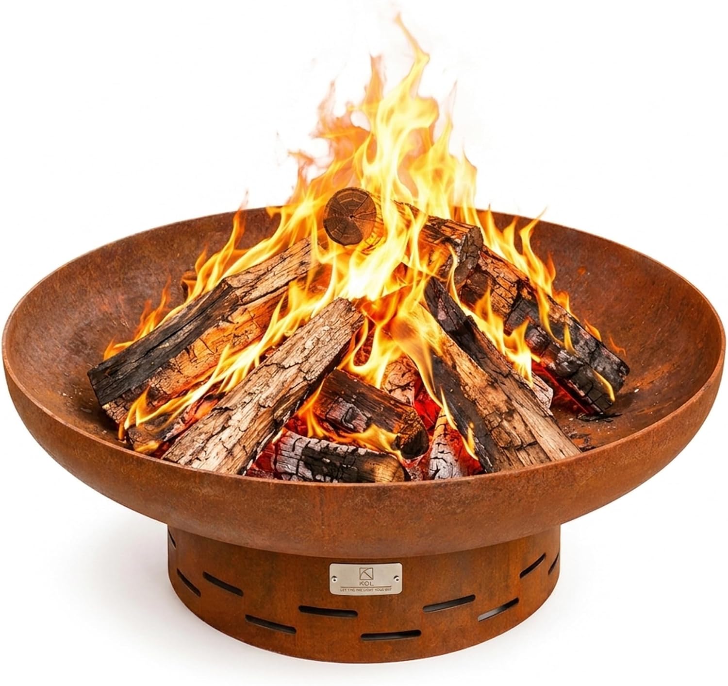 KOL 27.5 Inch Wood-Burning Round Fire Pit Bowl
