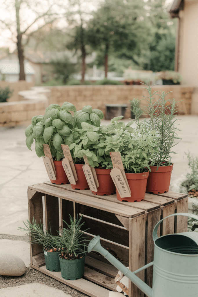Repurposed pallet deck adding a rustic touch to the backyard