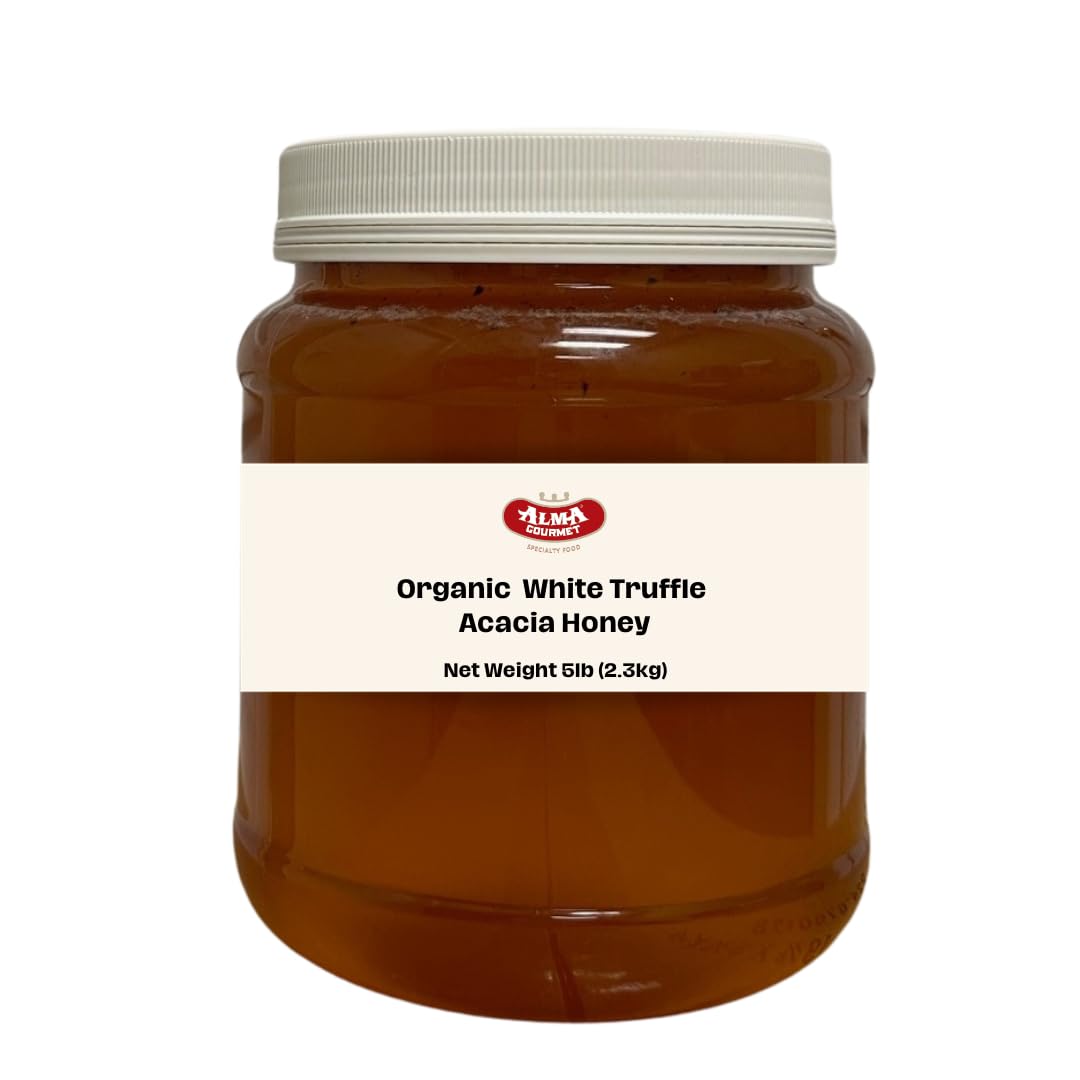 Organic White Truffle Acacia Honey, 5 lb Jar