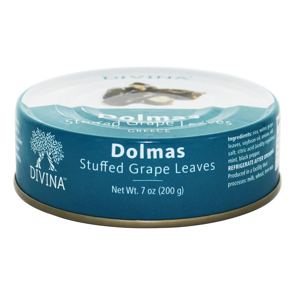Divina Dolmas Stuffed Grape Leaves, 7 Oz, Pack of 3