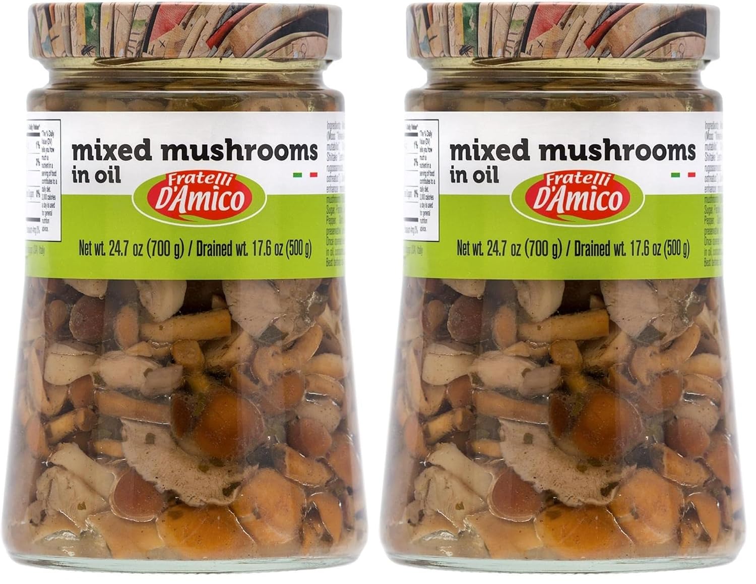 Fratelli D'Amico Mixed Mushrooms in Oil, 24.7 oz