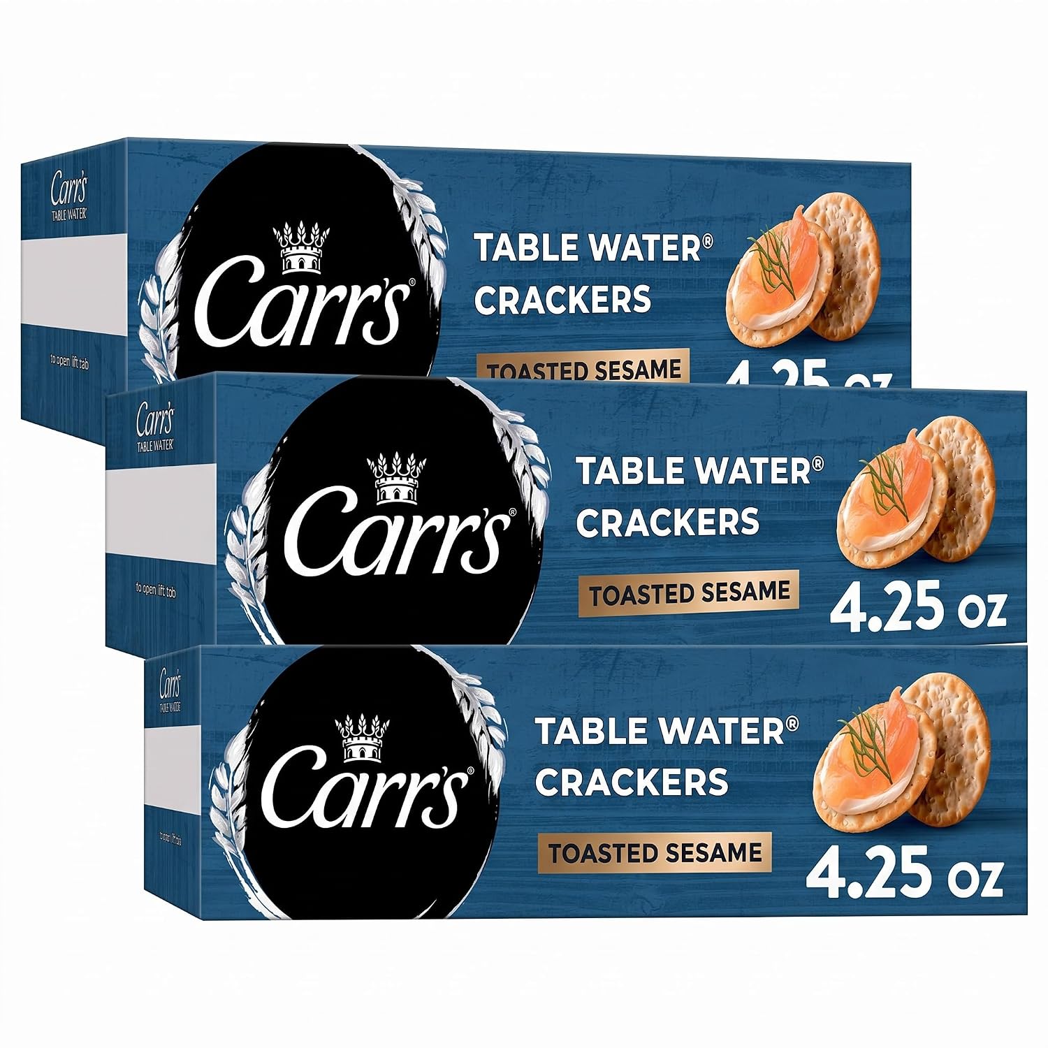 Carr's Table Water Crackers, Toasted Sesame