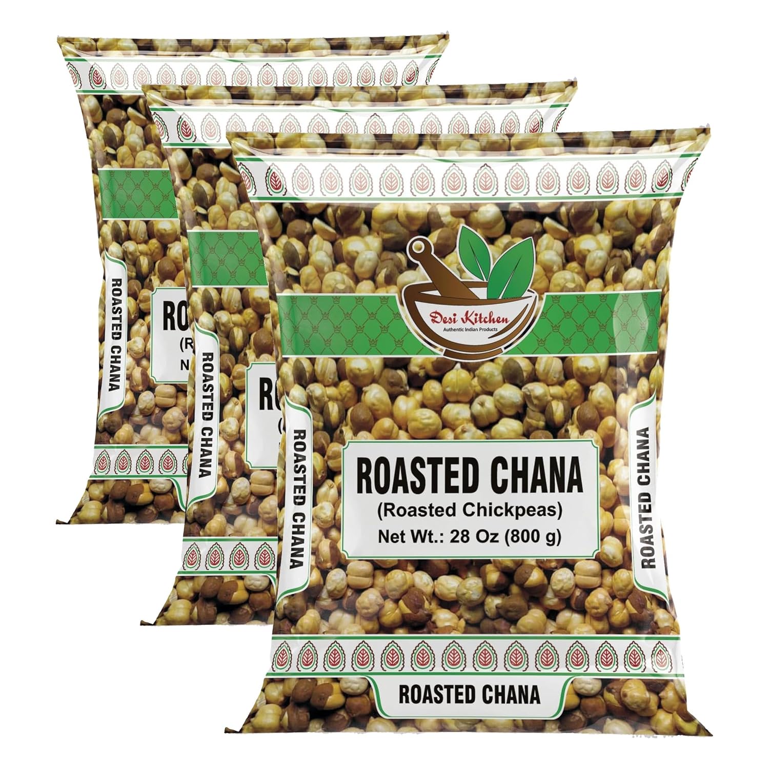 Desi Kitchen Roasted Chana (Roasted Chickpeas), 28 oz