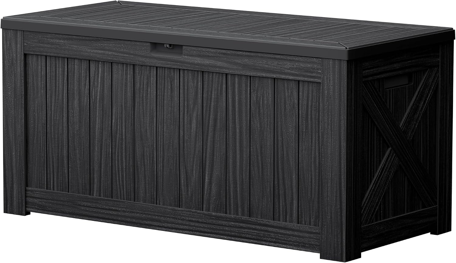 Devoko 120 Gallon Resin Outdoor Deck Box, Waterproof
