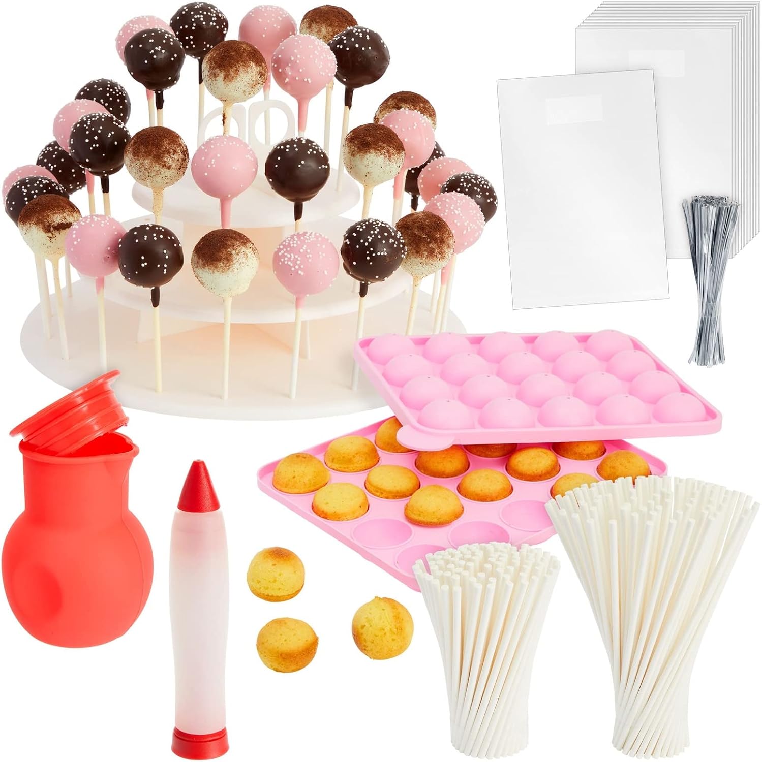 404-Piece Cake Pop Making Kit with Stand