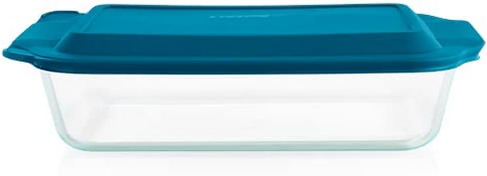 Deep 9x13 Glass Baking Dish with Lid