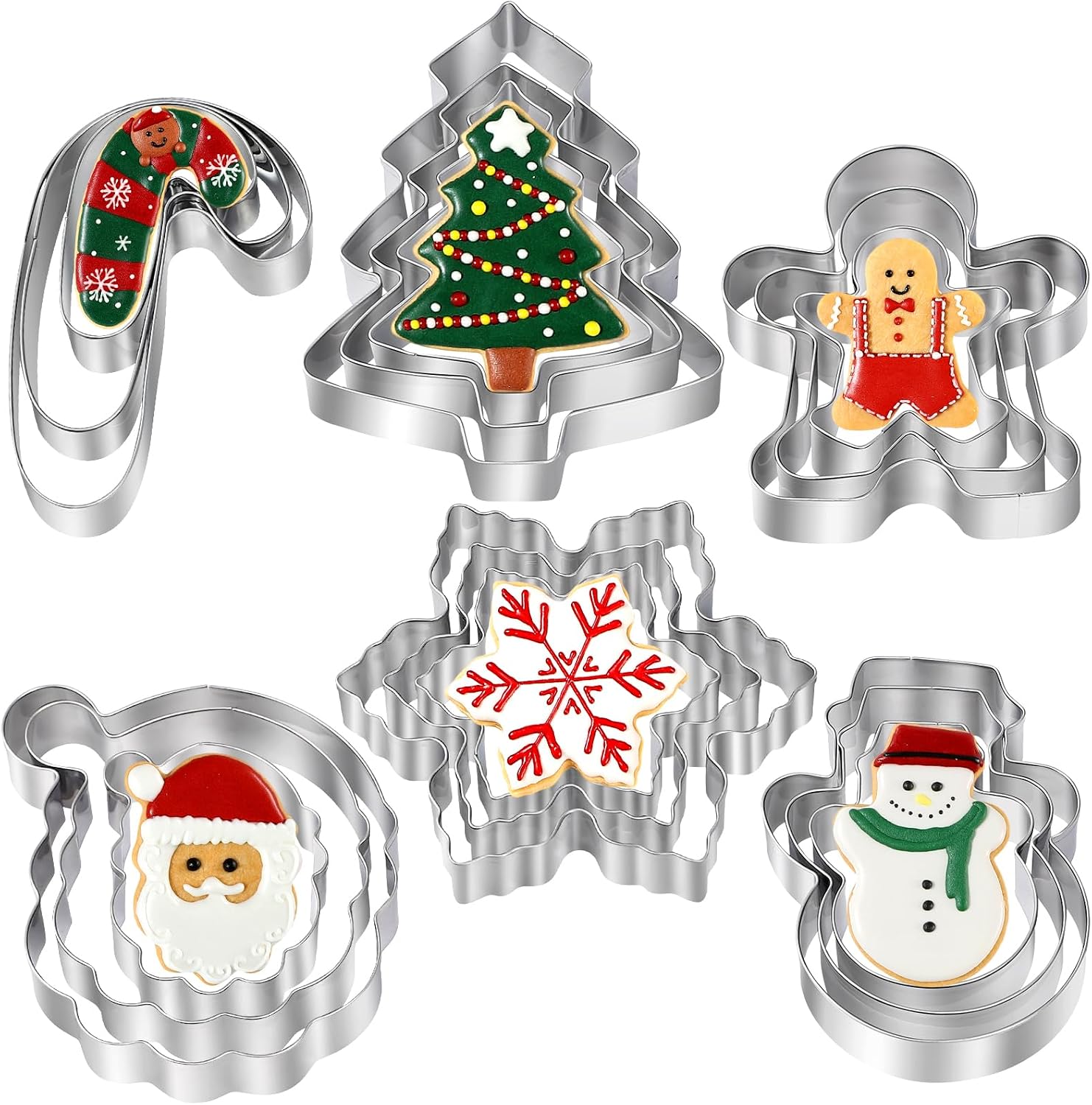 18-Piece Christmas Cookie Cutter Set
