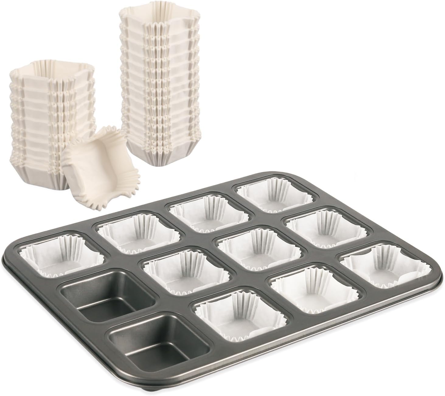 12-Cavity Brownie Pan with Dividers