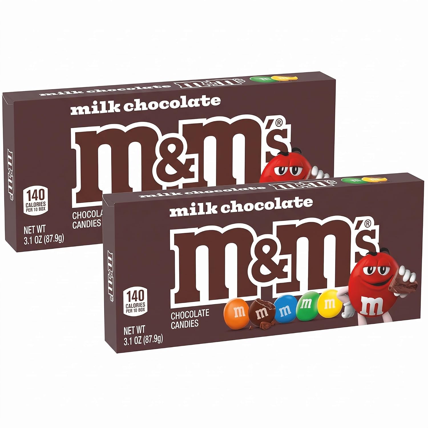 M&M'S Milk Chocolate Candy Movie Theater Boxes, 3.1 oz, Pack of 24