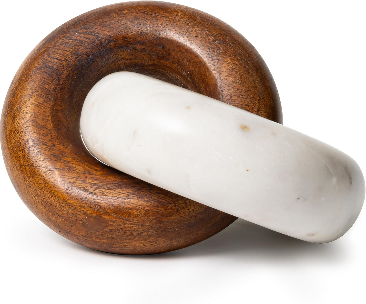 Cork and Mill Marble and Wood Decorative Knot