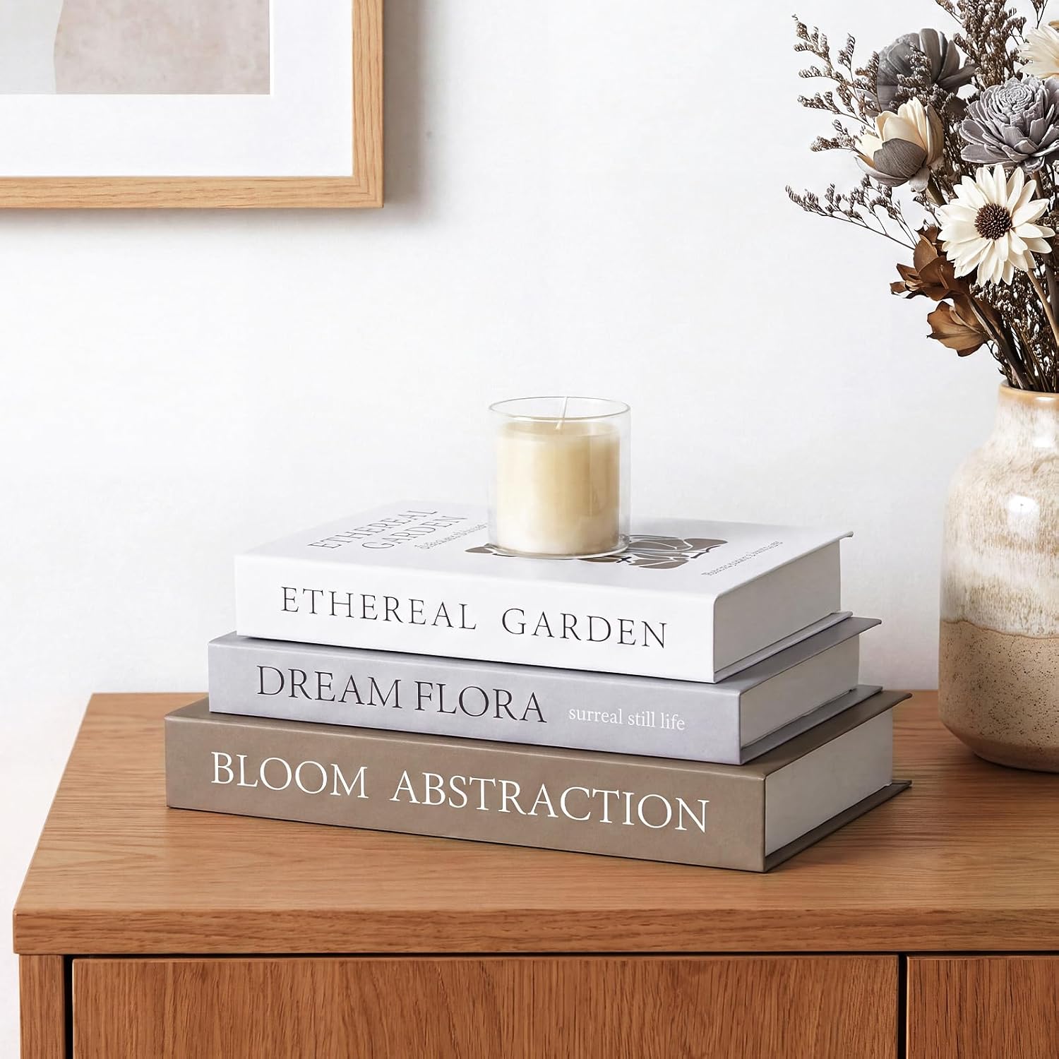 Decorative Books, Set of 3, Fake Coffee Table Books
