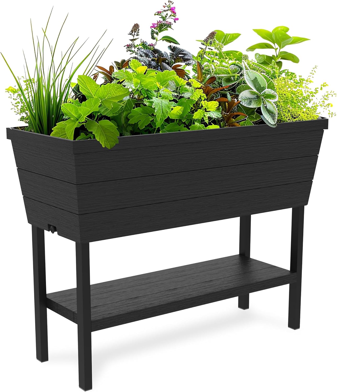 Keter Urban Bloomer 12.7 Gallon Raised Garden Bed and Herb Planter