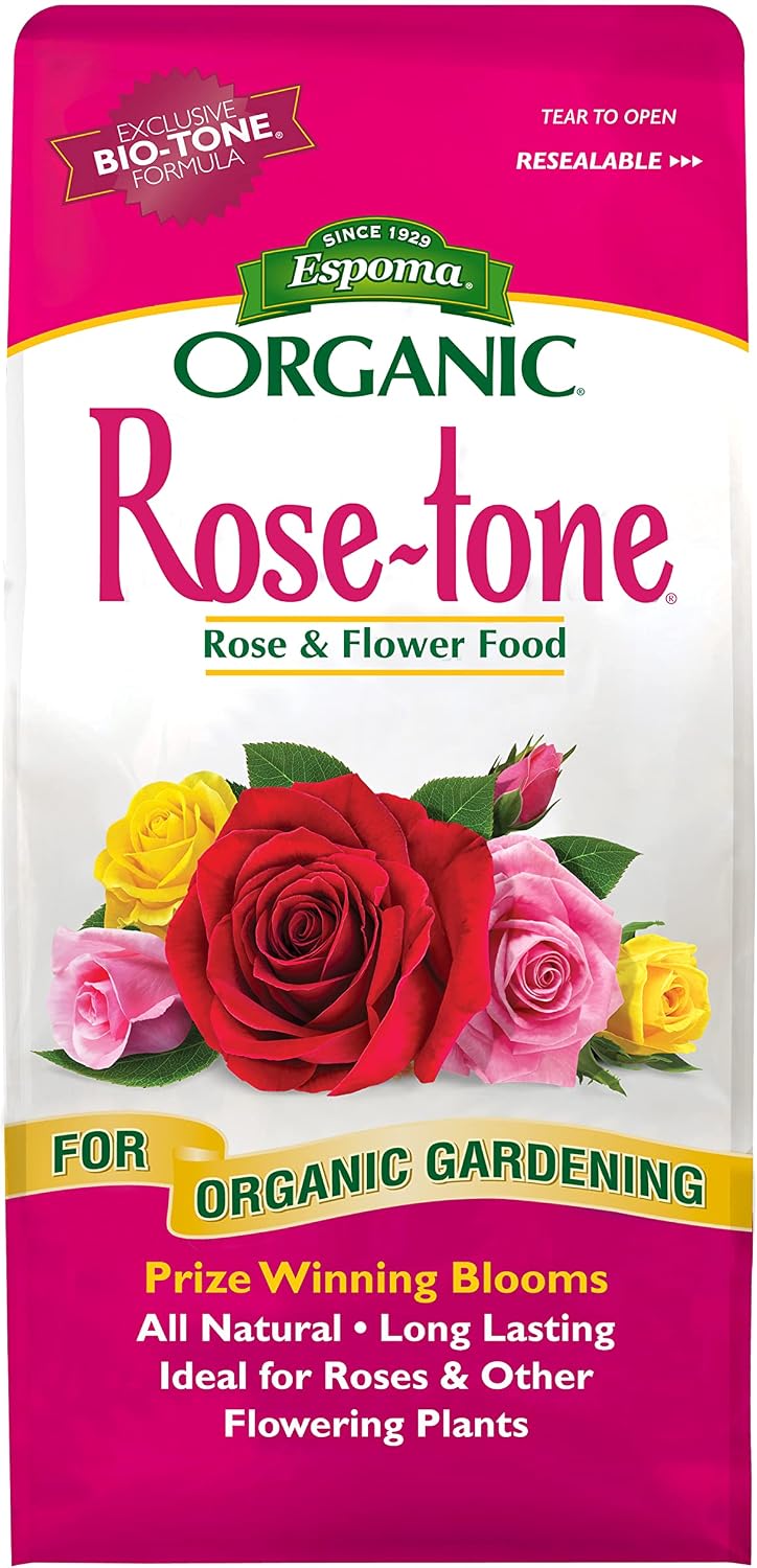 Espoma Organic Rose-Tone 4-3-2 Fertilizer for All Types of Roses