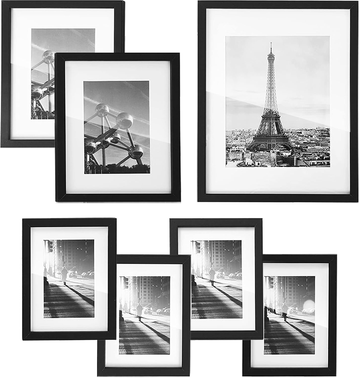 SONGMICS Gallery Wall Frame Set of 7, Hanging or Tabletop Display