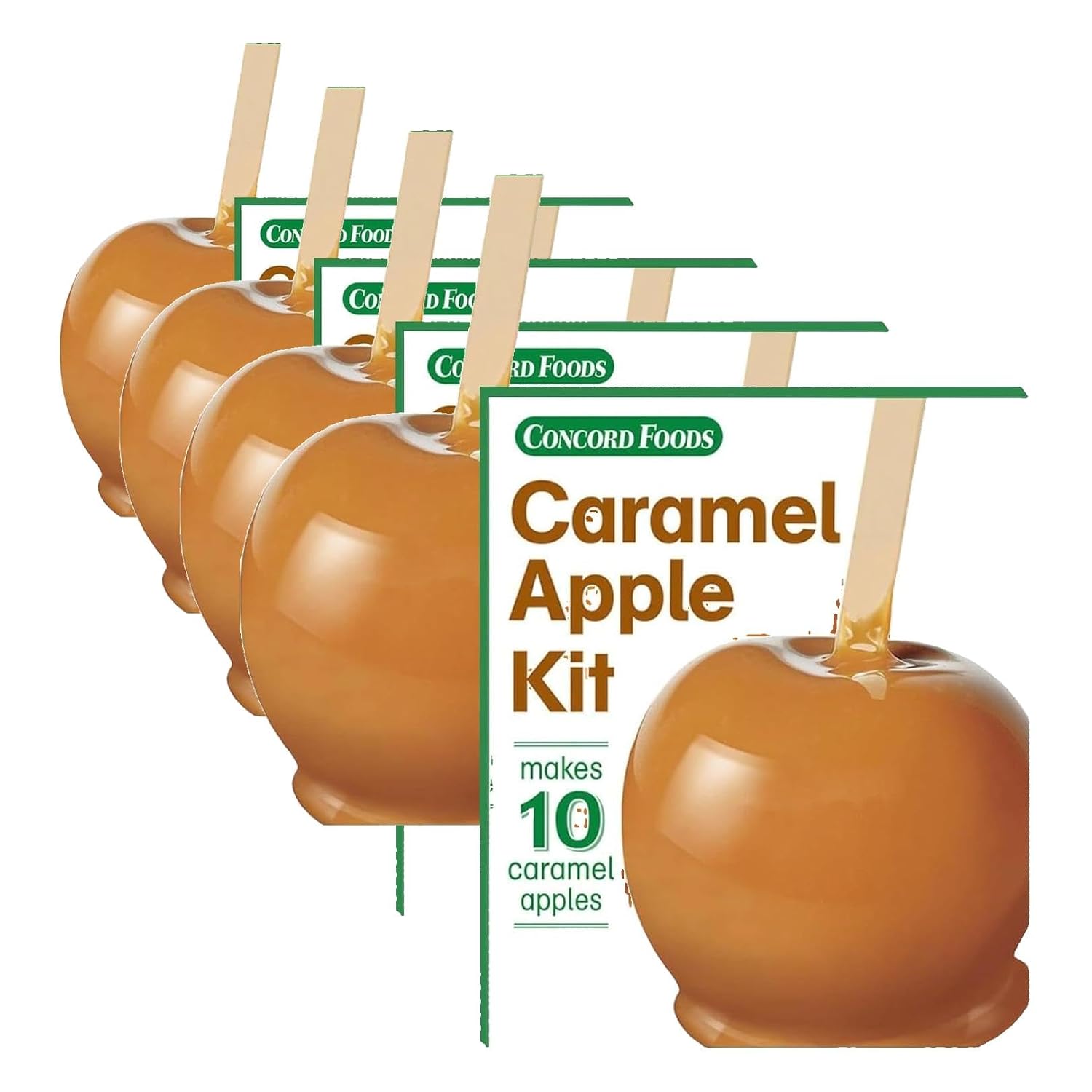 Concord Foods Caramel Apple Kit, Makes 10 Caramel Apples