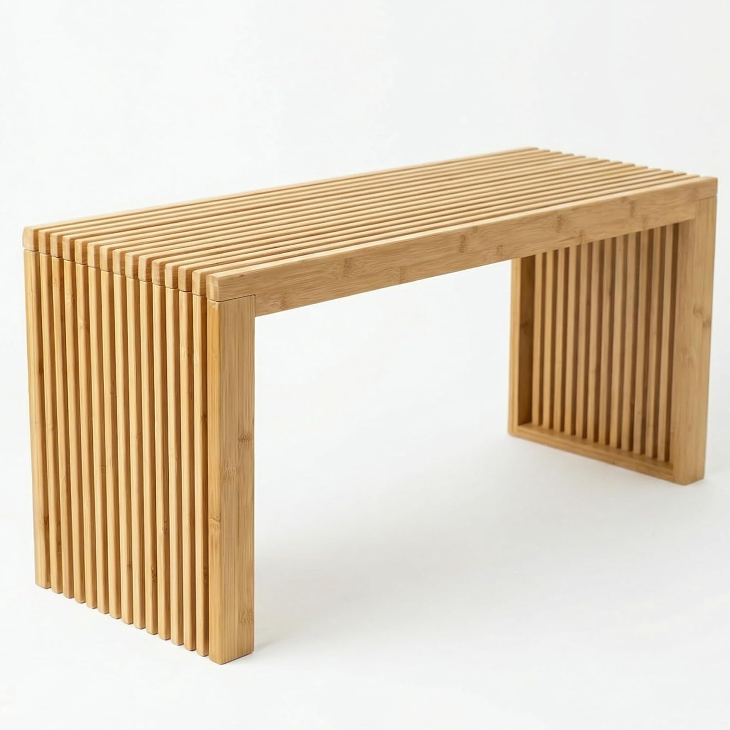 Natural Bamboo Bench, 36 Inch, for Entryway and Dining Room