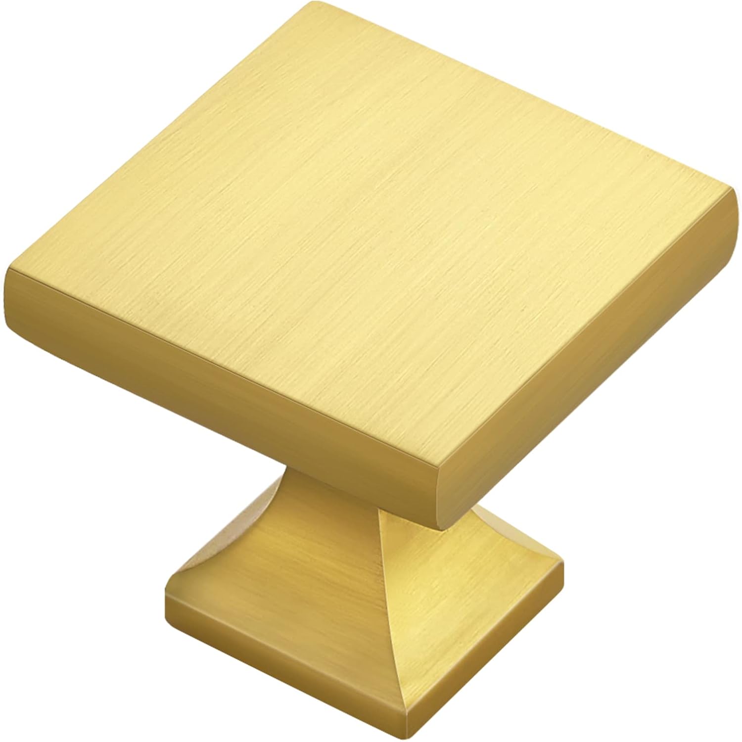 Brushed Brass Cabinet Knobs, 10-Pack