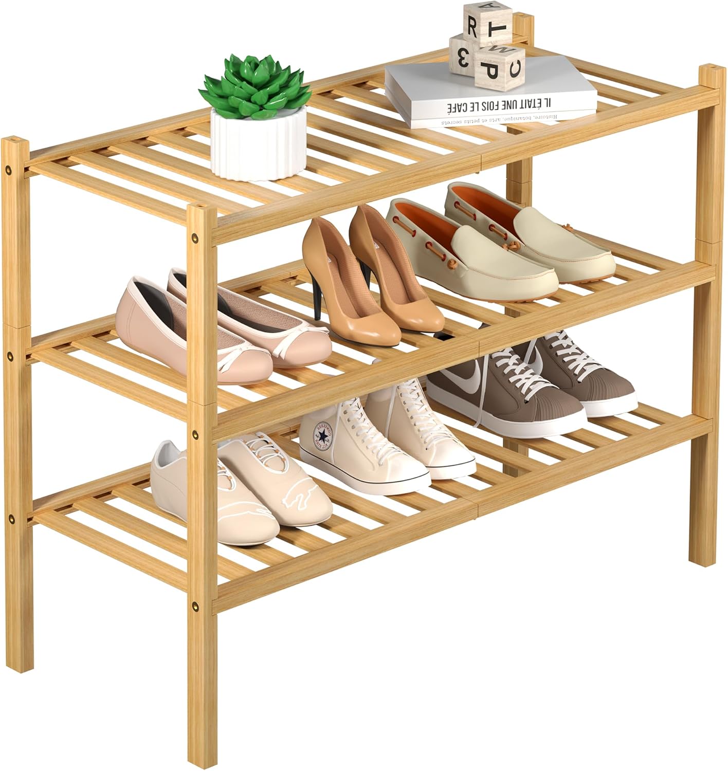 3-Tier Bamboo Shoe Rack