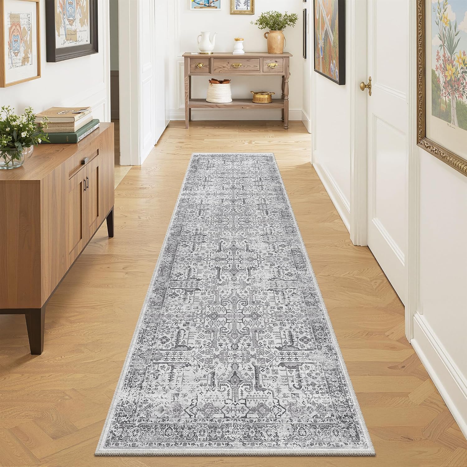 Washable Runner Rug, 2x8