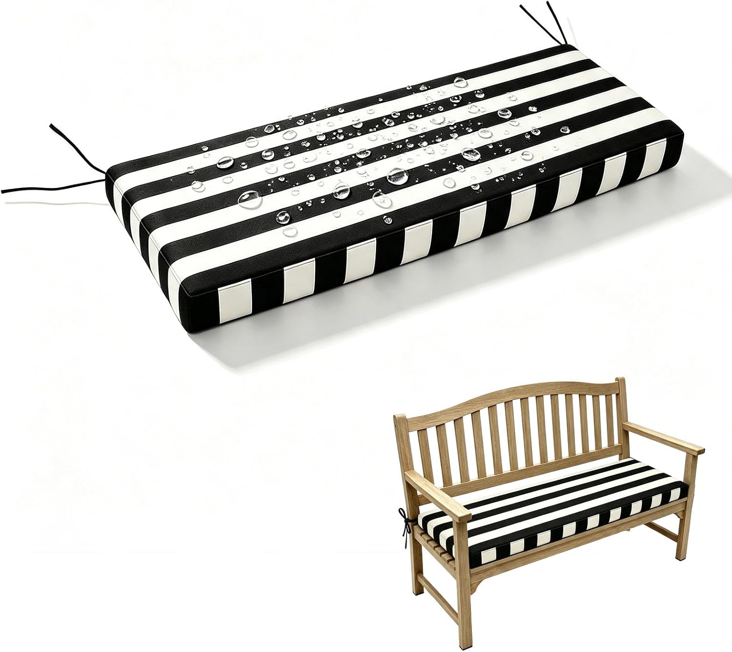 Non-Slip Bench Cushion, 48 x 20 Inch