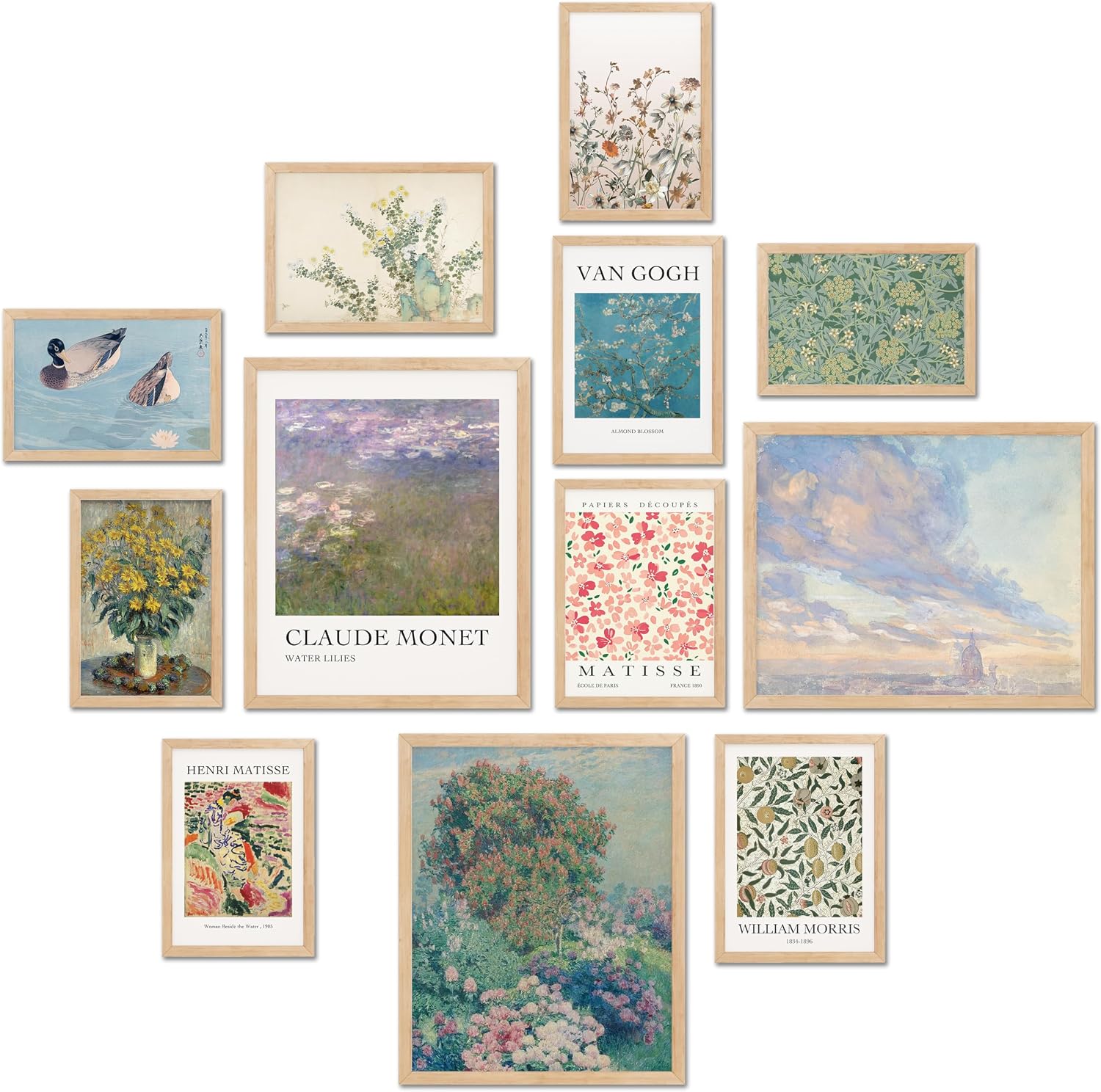 TwoDays Vintage Eclectic Wall Art Prints, Colorful Maximalist Room Decor