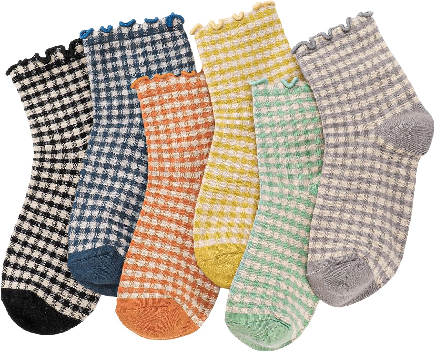 Women's Ruffle Striped Frilly Socks