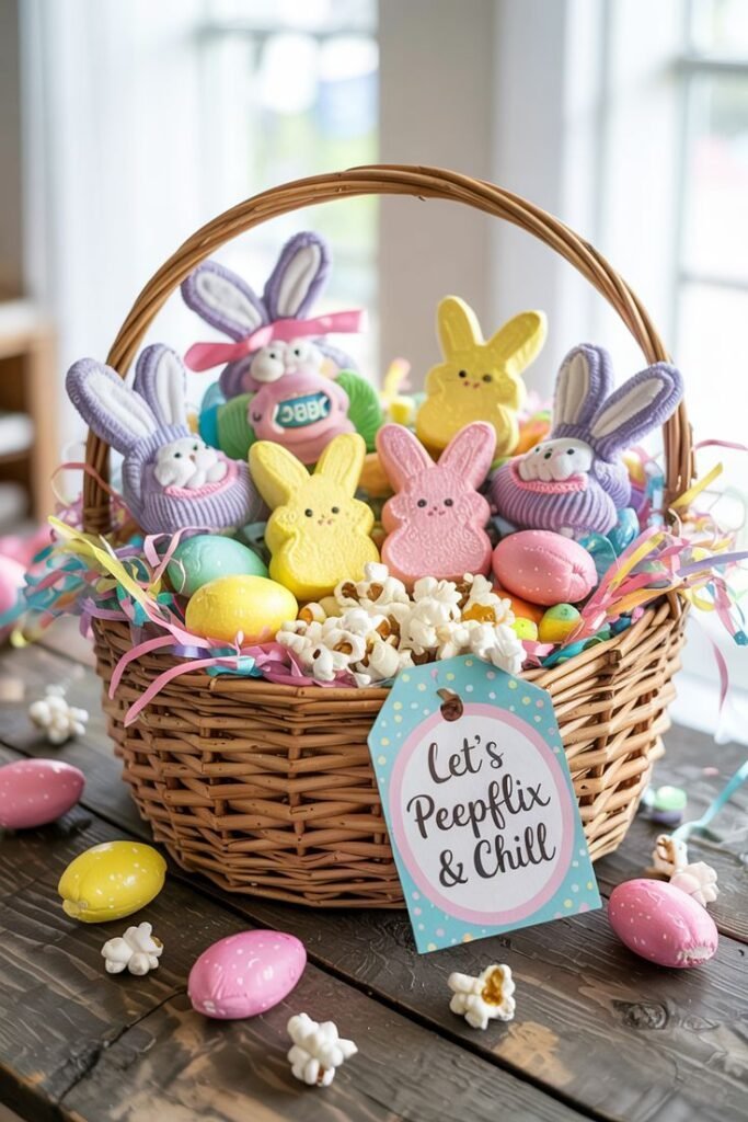 Easter basket styled with a thoughtful mix of stuffers that create lasting memories