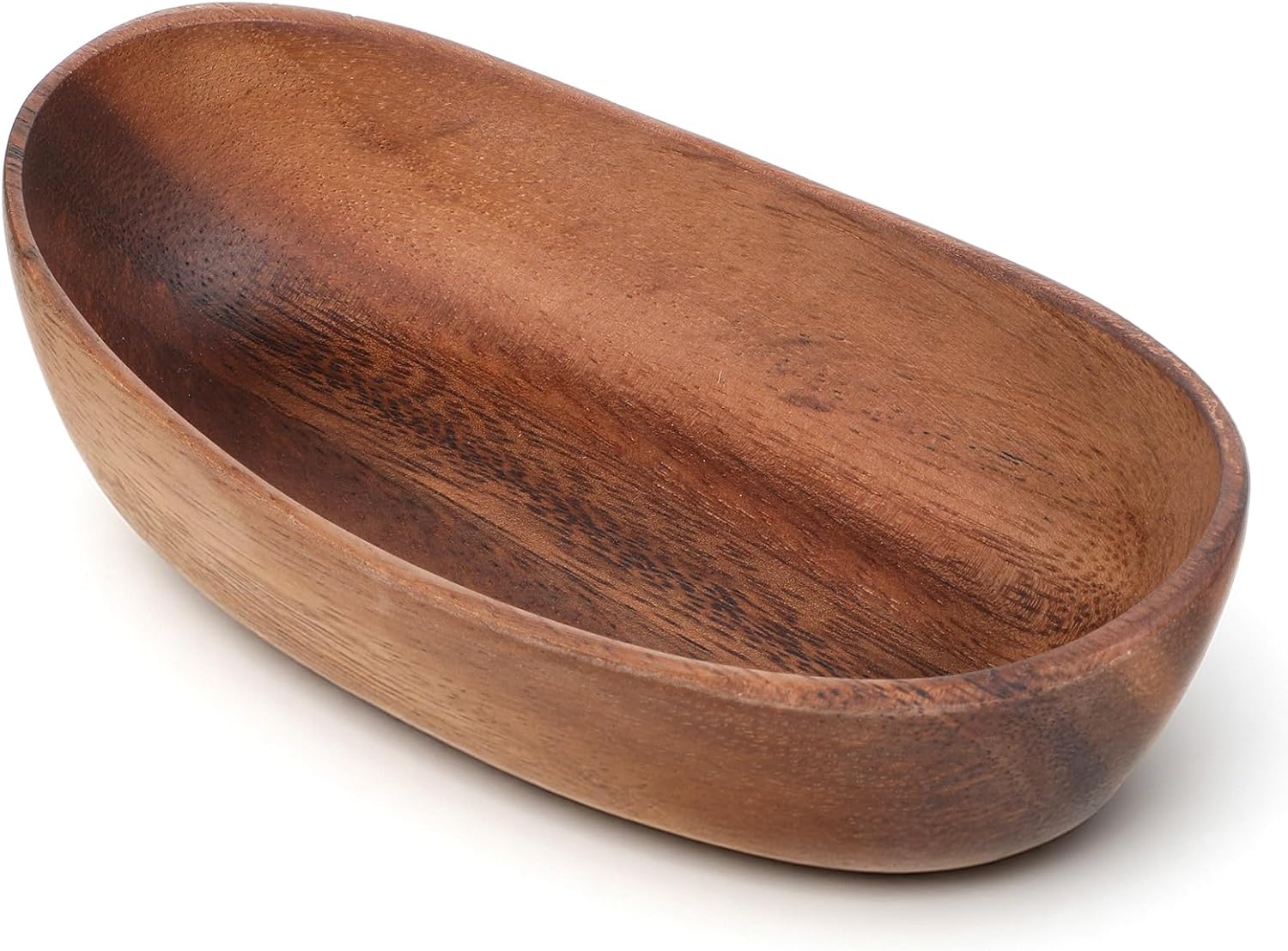 Oval Wood Key Bowl for Entryway Table