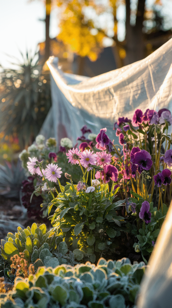 Late-blooming flowers extending color deep into the fall season