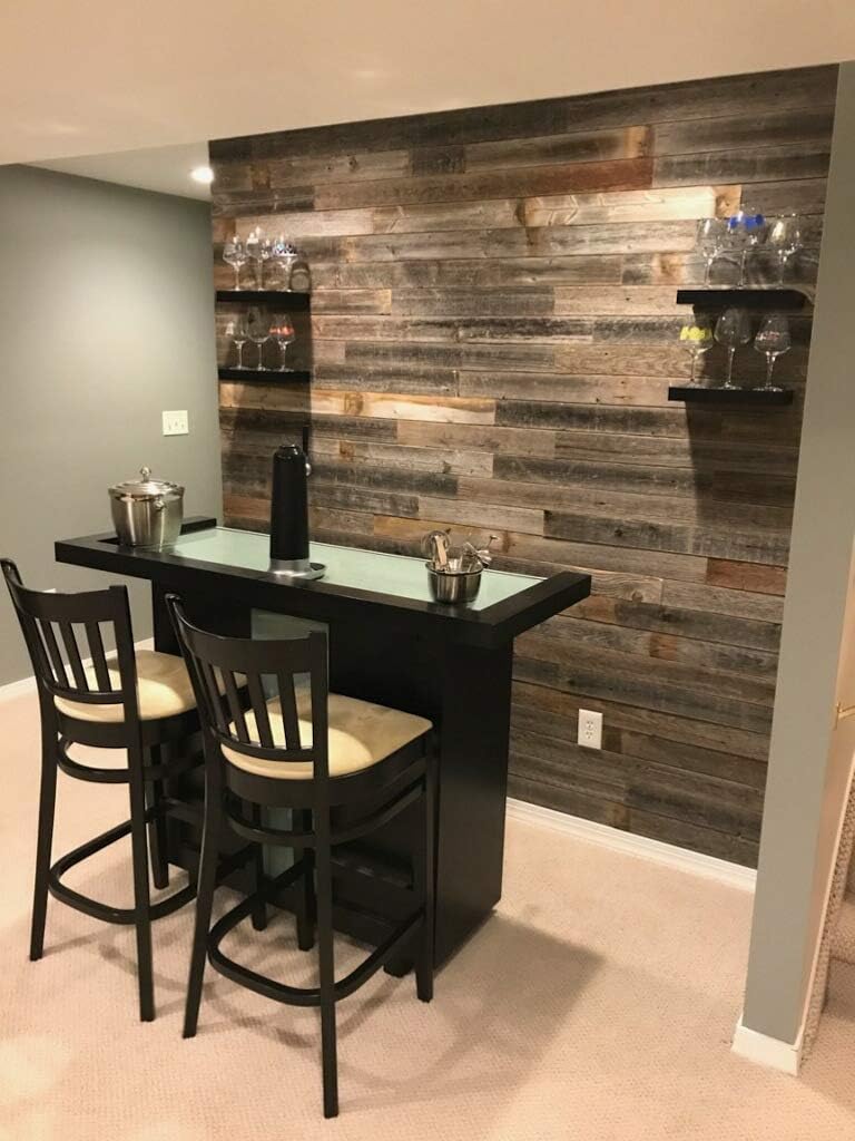 Rockin' Wood Reclaimed Weathered Barn Wood Accent Paneling, Nail Up