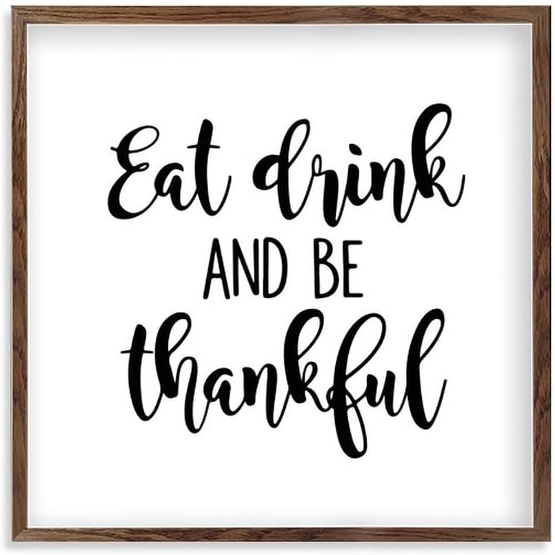 Farmhouse Wood Thankful Sign