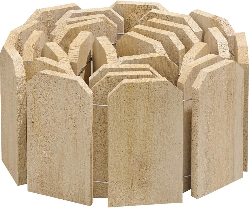Deflecto RC41 Cedar Lawn Edging, 6 x 10 Inch