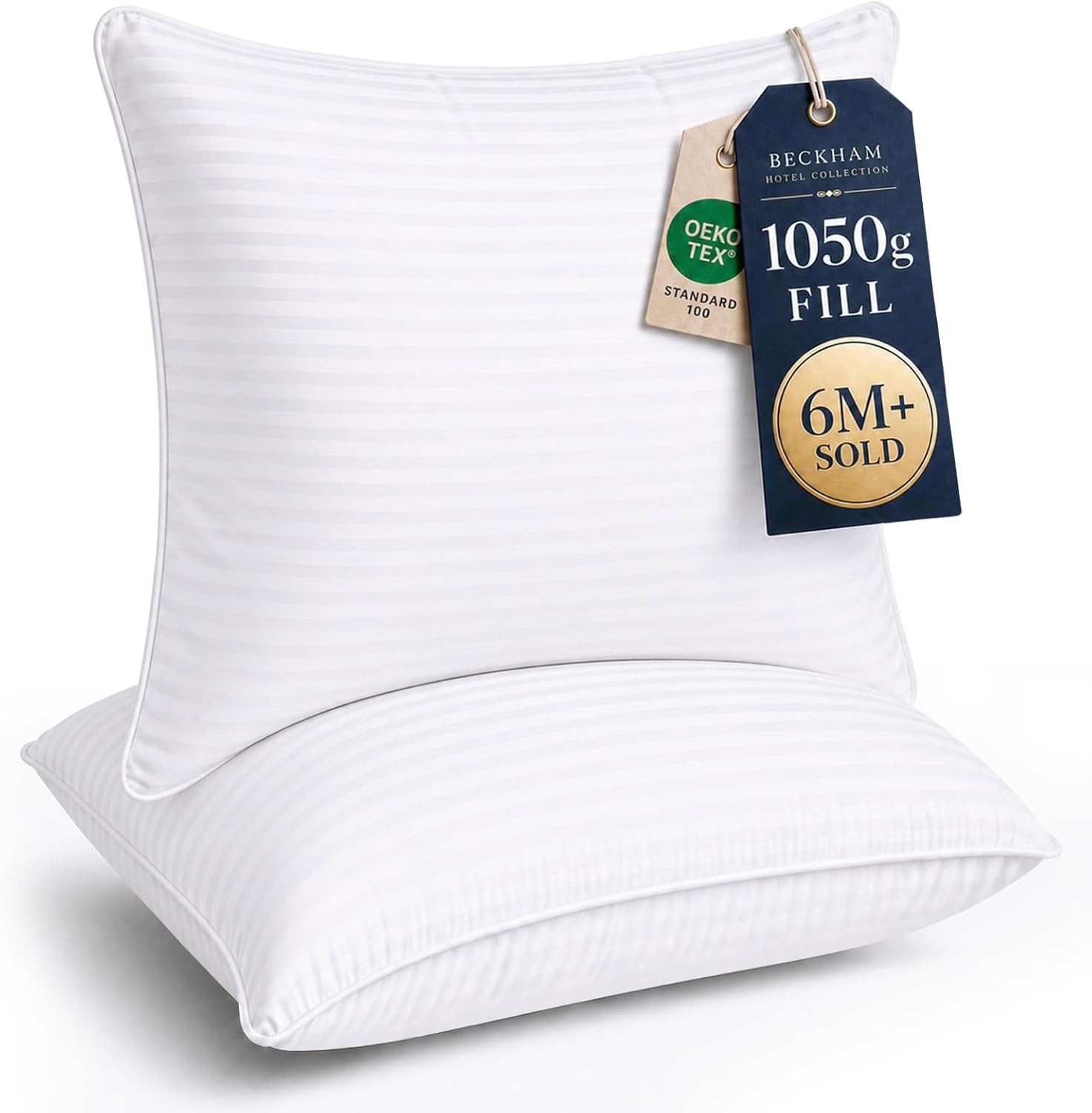 Beckham Hotel Collection Euro Throw Pillows, 26 x 26 Inch, Set of 2