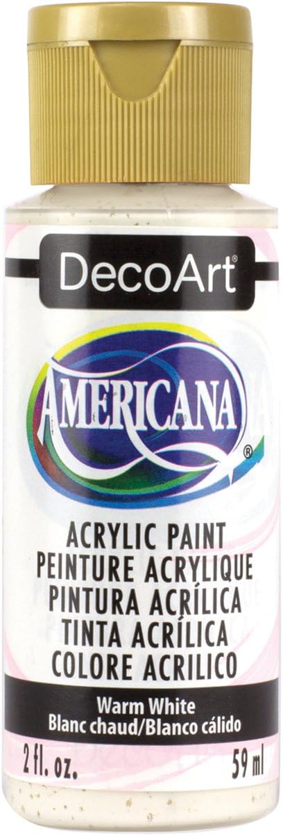DecoArt Americana Acrylic Paint, Warm White, 2 oz