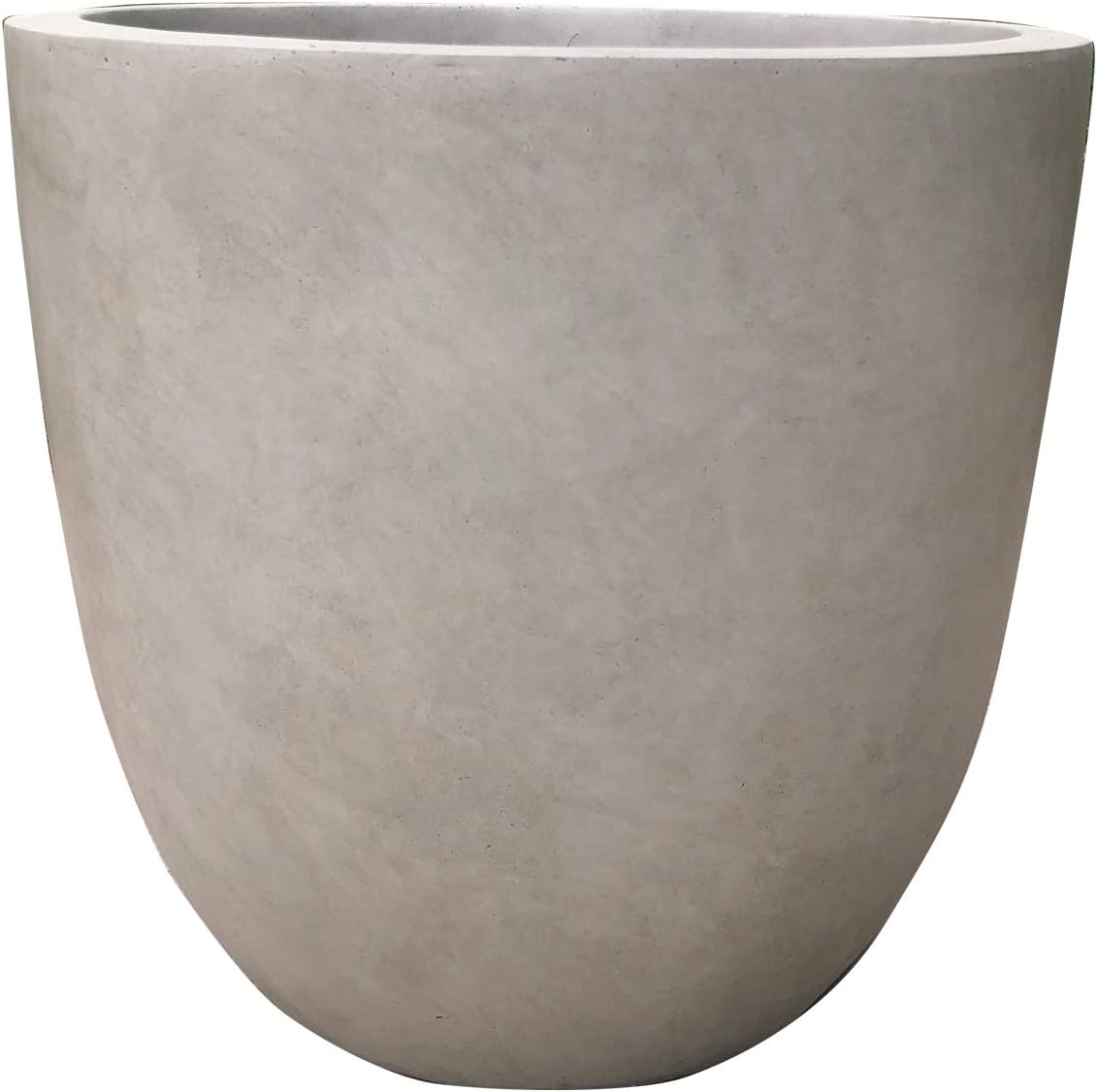 Kante Large 18 Inch Round Concrete Planter, Modern Bowl Plant Pot