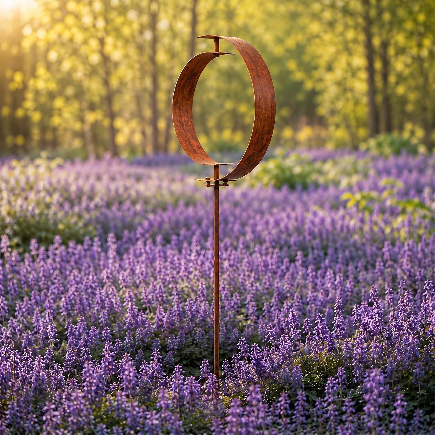 Duraaamo 40 Inch Modern Metal Garden Sculpture, Steel