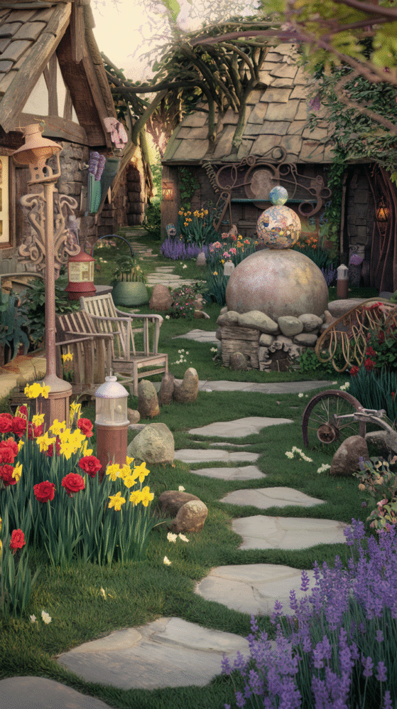 Garden art transforming an outdoor space with unique charm