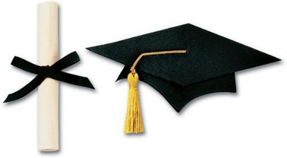 Jolee's Boutique Large Grad Cap and Scroll Sticker Embellishment